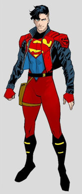 Superboy Inspired Black Leather Jacket