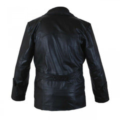 9th Doctor Who Chris Eccleston Black Leather Coat