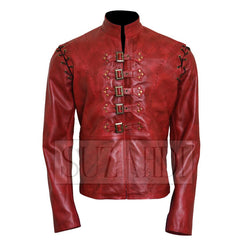 Screen Accurate Nikolaj Jaime Lannister Game of Thrones Red Leather Jacket
