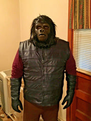 Planet of the Apes Inspired Gorilla Soldier Cosplay Warrior Real Leather Vest